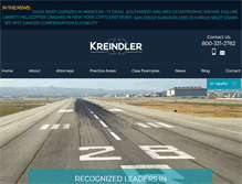 Tablet Screenshot of kreindler.com